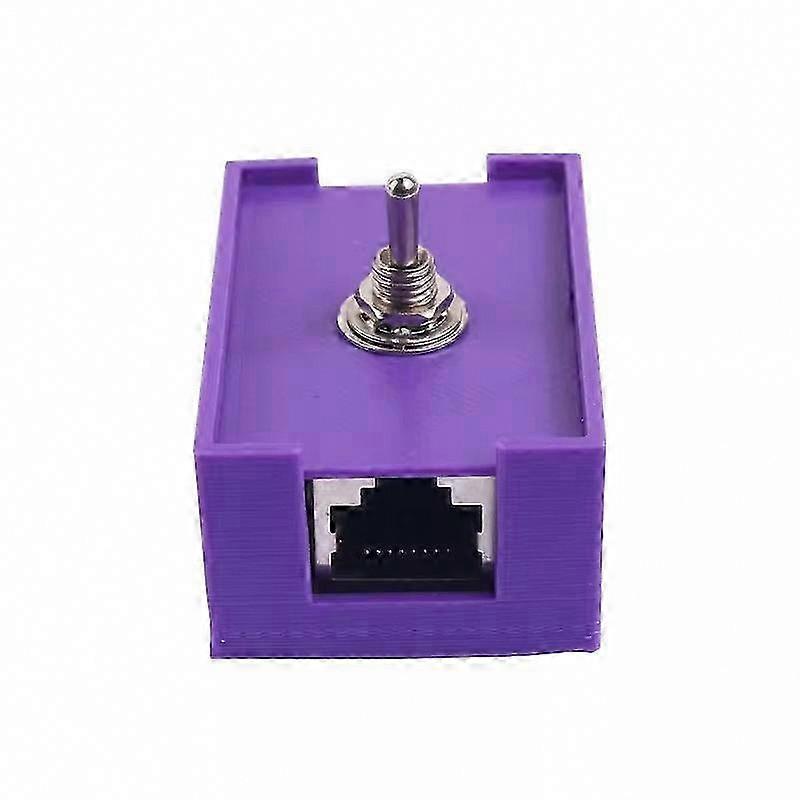 RJ45 Ethernet Cable with Toggle Switch and Case compatible with Network Switch, Twisted Pair