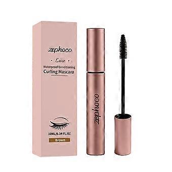Zephoco waterproof curly eye black (brown) is not easy to get dizzy, dyed, curly, shaped and convenient eye black cross-border makeup