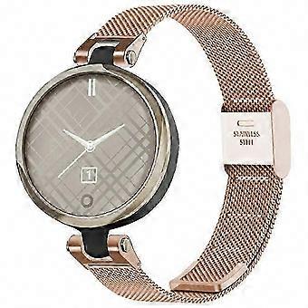 Milanese Mesh Watch Strap Compatible with Garmin Lily - Metal Wrist Band Replacement with Tool