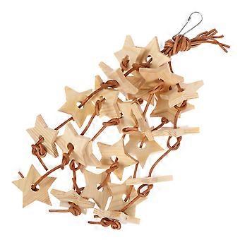Kauspielzeug für Papageien, 1 Stück, zum Aufhängen im Käfig, aus Holz