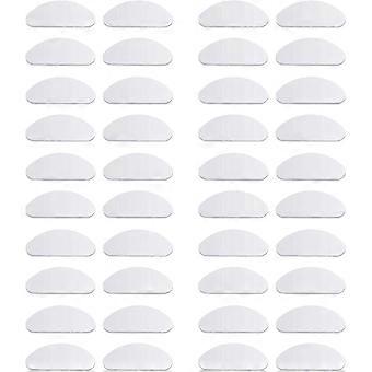 20 Pairs Glasses Nose Pads Glasses Pads Anti-slip Silicone Soft Nose Pads Self-adhesive Nose Pads (transparent, 1.5 Mm)