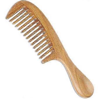 Peigne à cheveux artisanal à dents larges en bois de santal