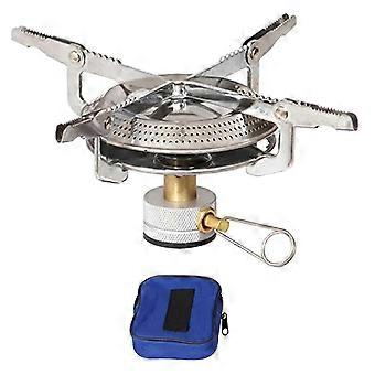 1PCS Outdoor Camping Gas Stove Mini Gas Burner with Storage Bag Portable Cooking Stove Adjustable for Hiking Climbing_qt5