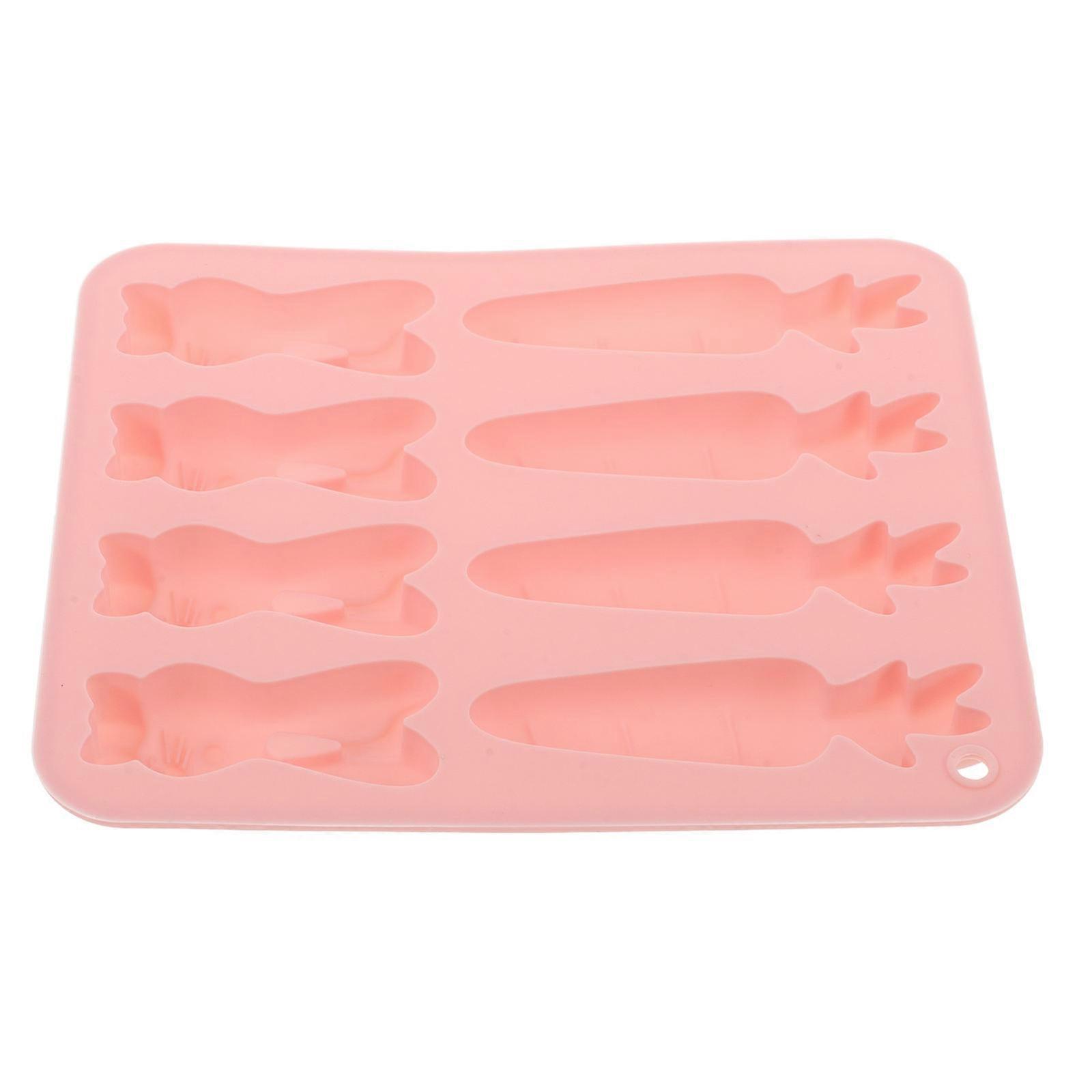 3Pcs Pink Silicone Candy Mold for Baking Easter Cookie Mold