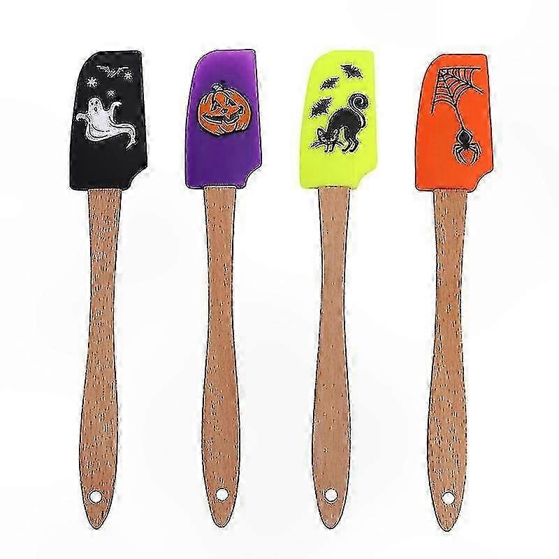 4-Pack Silicone Scrapers compatible with Halloween