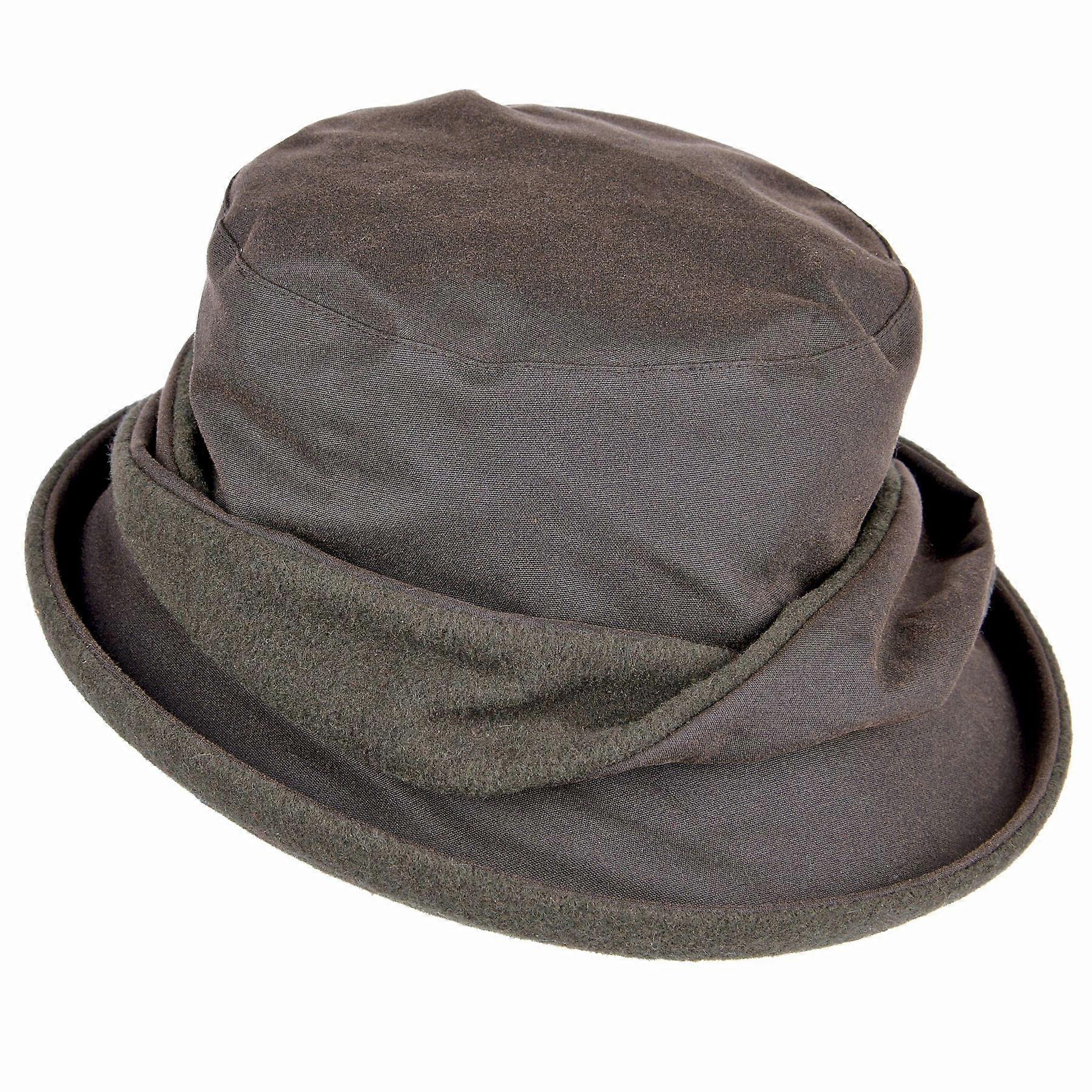 Adrienne Wax Twist Hat ZH152 Olive