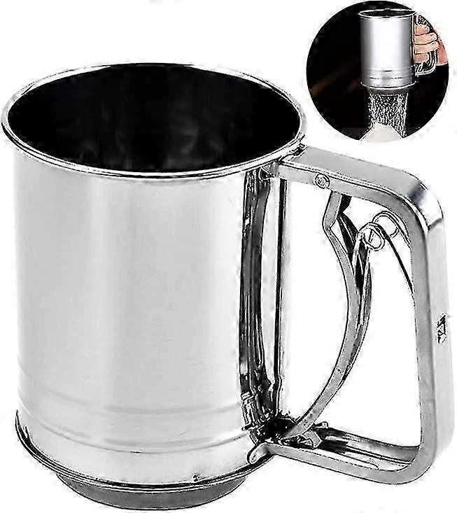 3-Cup Rustproof Stainless Steel Flour Sifter