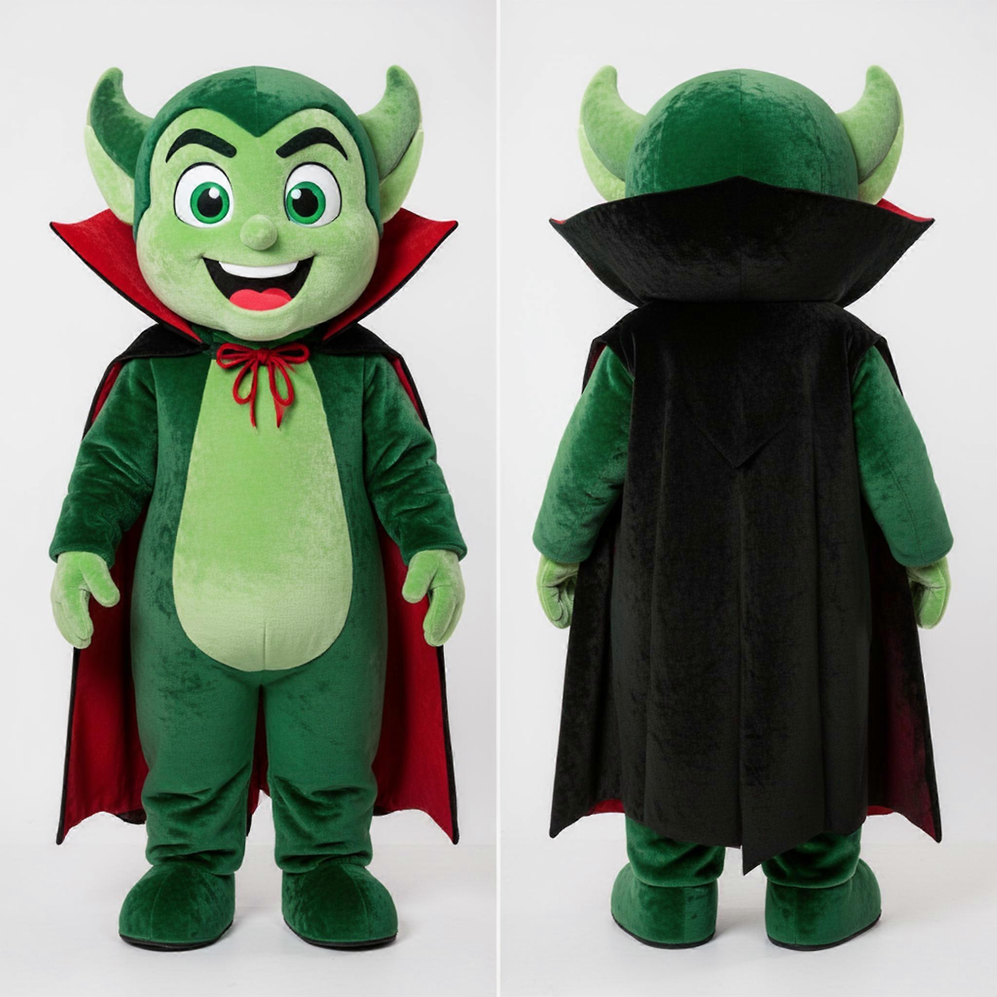 MASTICOT Forest Green Broad Shouldered Vampire Mascot