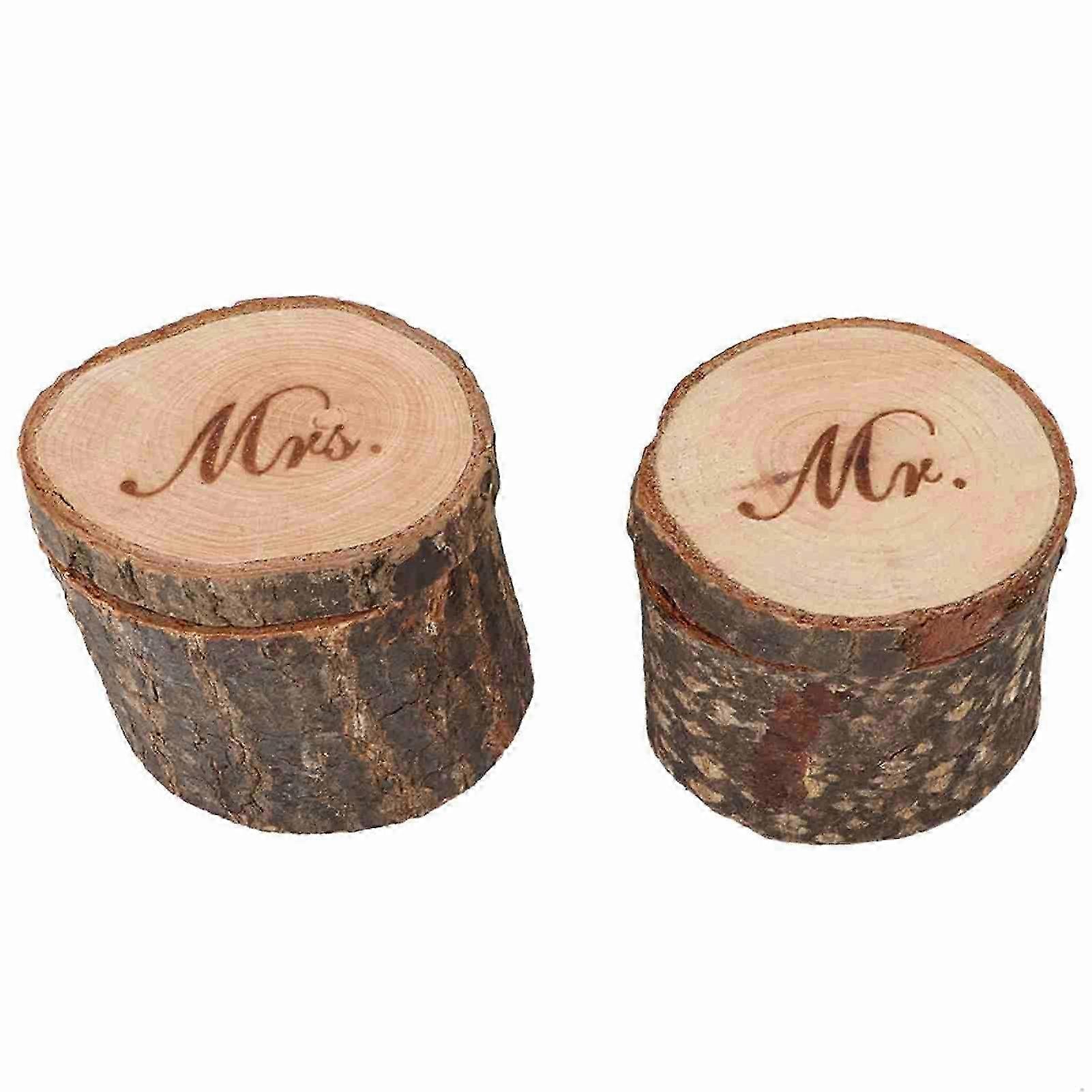 Handmade Log Branch Ring Box