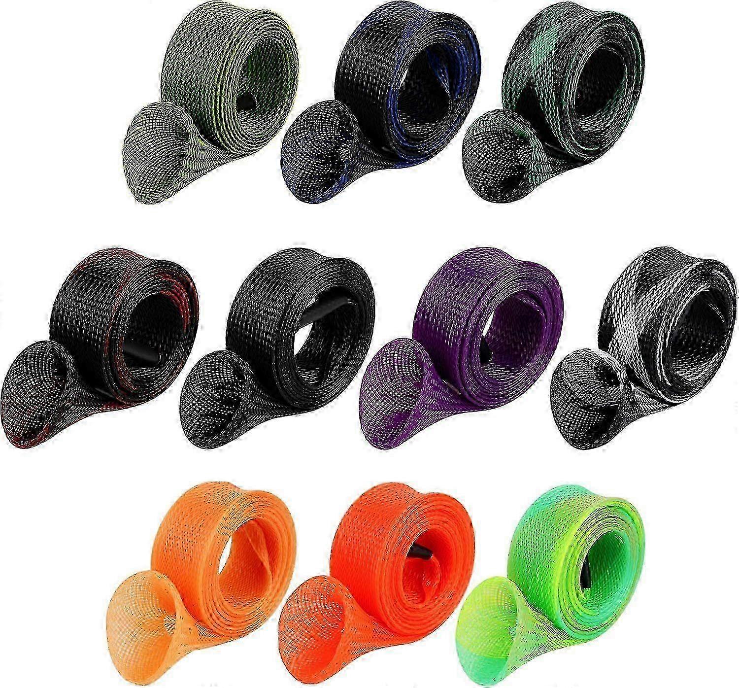Braided PET Rod Sleeves 10-Pack