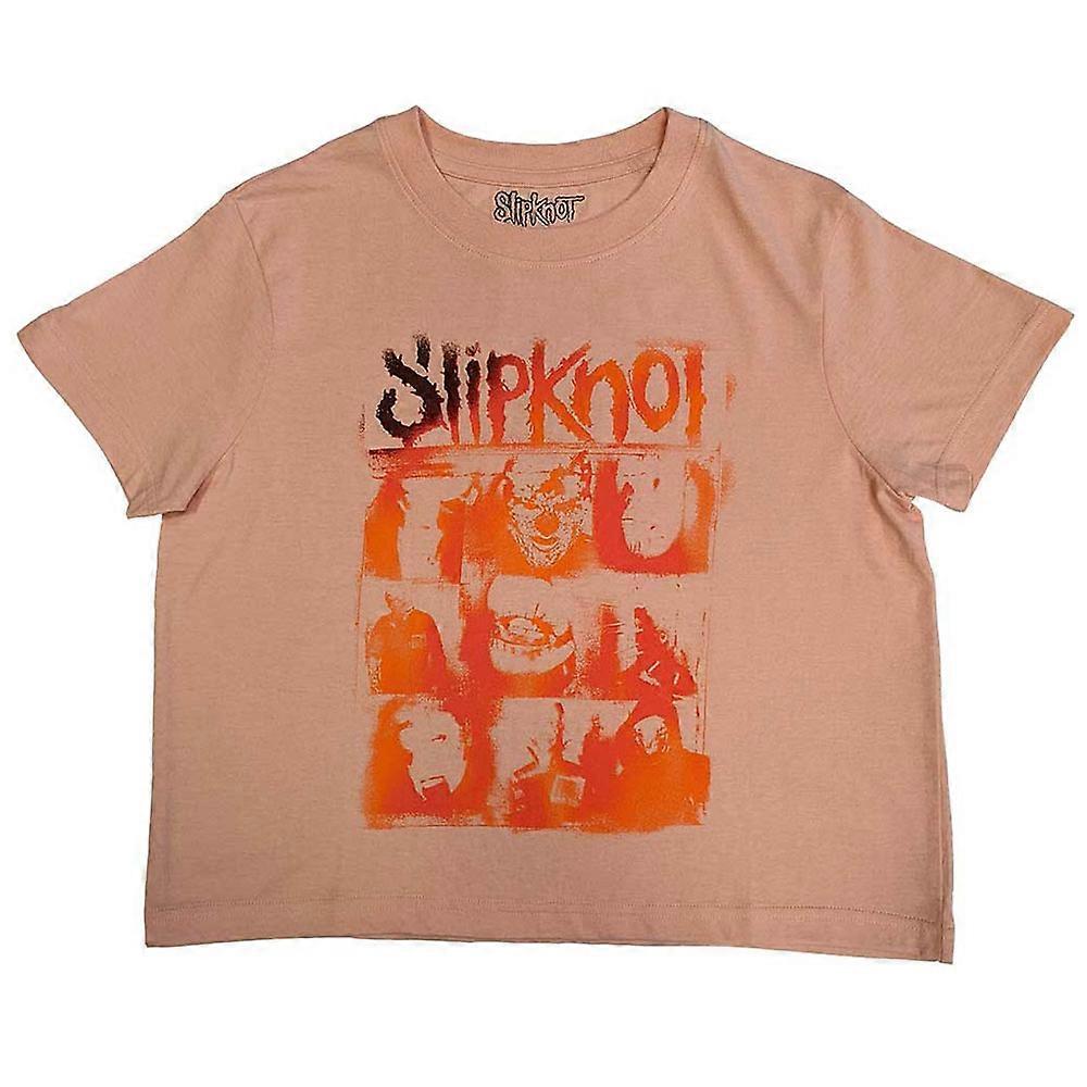 Slipknot The End So Far Faces Grid Crop Top