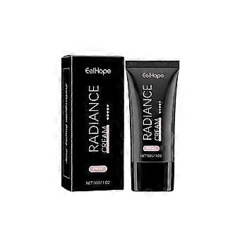 2pcs Facial Moisturizing Highlighter Cream with Hyaluronic Acid Brightens Hydrates Keeps Skin Tender for Nude Makeup