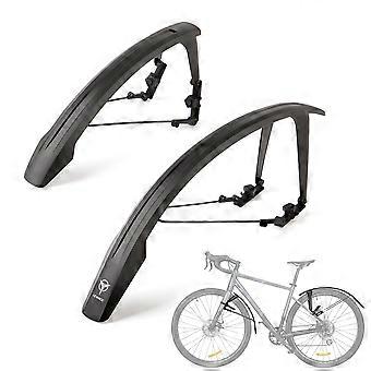 Fietsspatbordenset voor racefiets & gravelbike, 700C/28 inch, montage zonder gereedschap