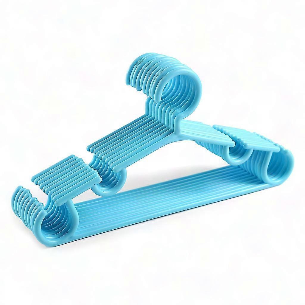 Bright Plastic Hangers 27cm 10 Pack