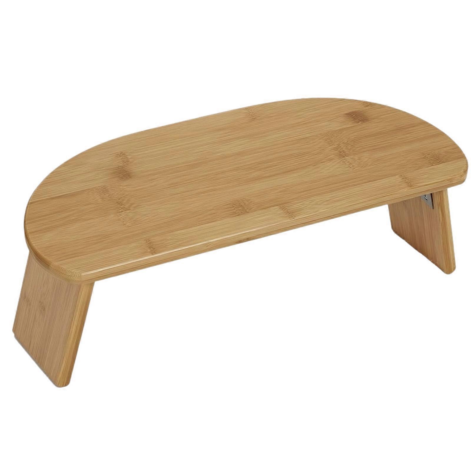 Ergonomic Bamboo Meditation Stool | Rounded Rectangular Seat, Compact Footprint