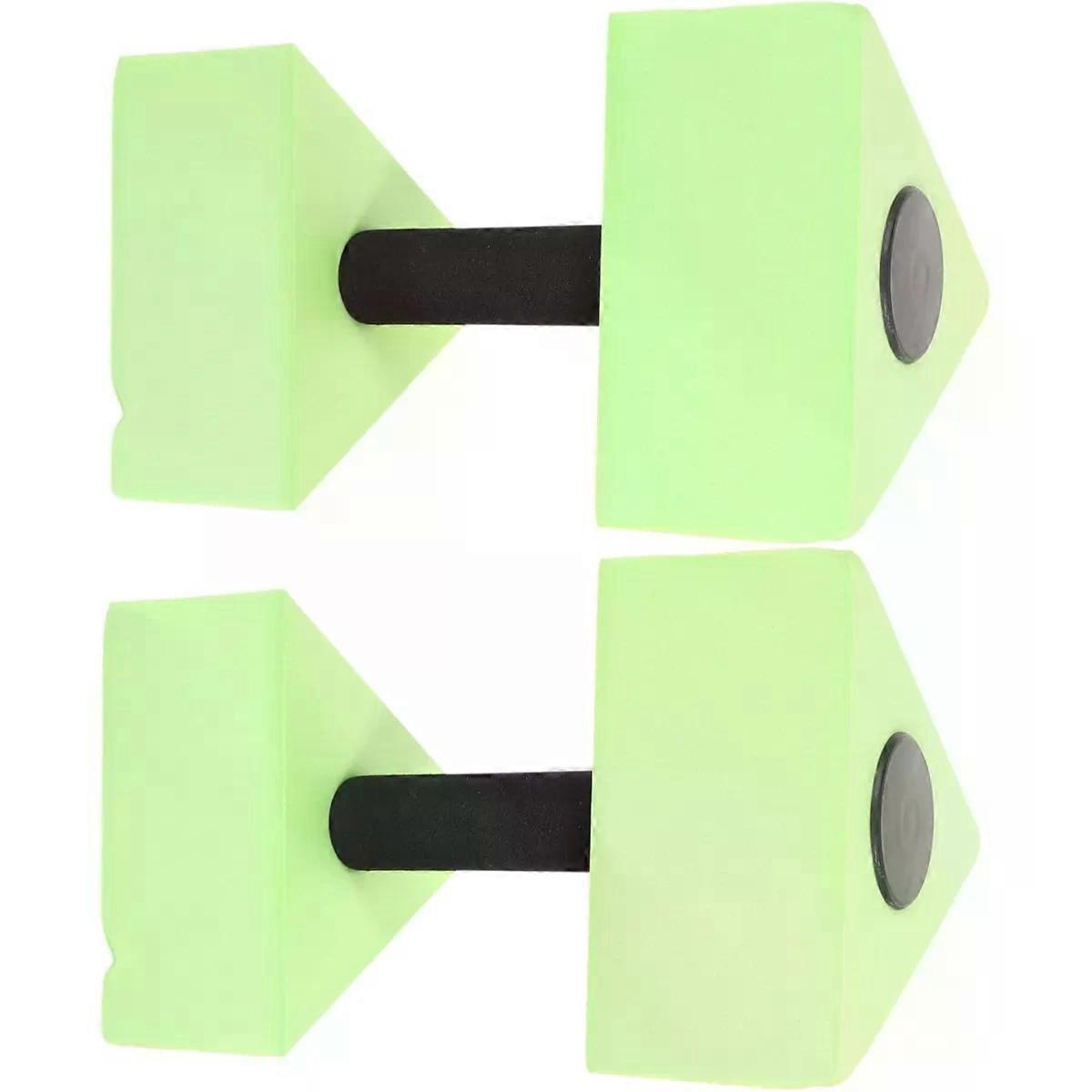 Dumbbells Pair for Pool Exercise, EVA Green Resistance
