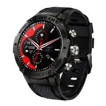 Military Smart Watch for Men 1.32 Inch Fitness Tracker with Heart Rate Blood Pressure Sleep Tracking Black for iPhone and Android