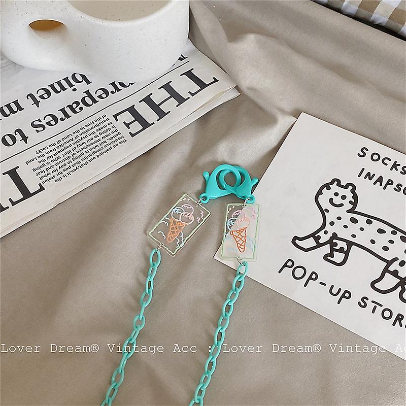 Retro Fiore Sorridente Viso Collana Colore Acrilico Maschera Collana Coreana Versatile Collana Femmina