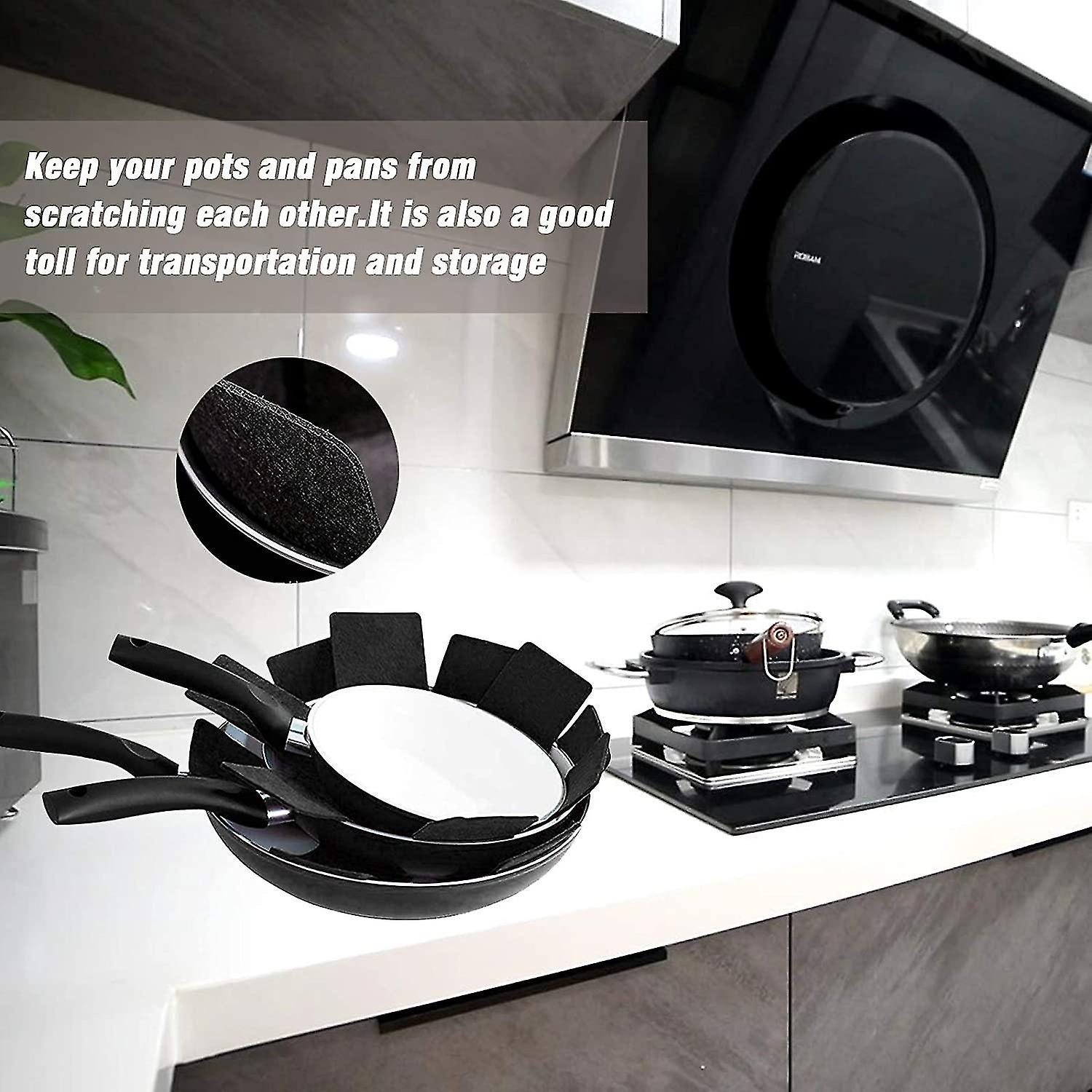 Pot And Pan Protectors, Set Of 12 And 3 Different Size, Pot Dividers