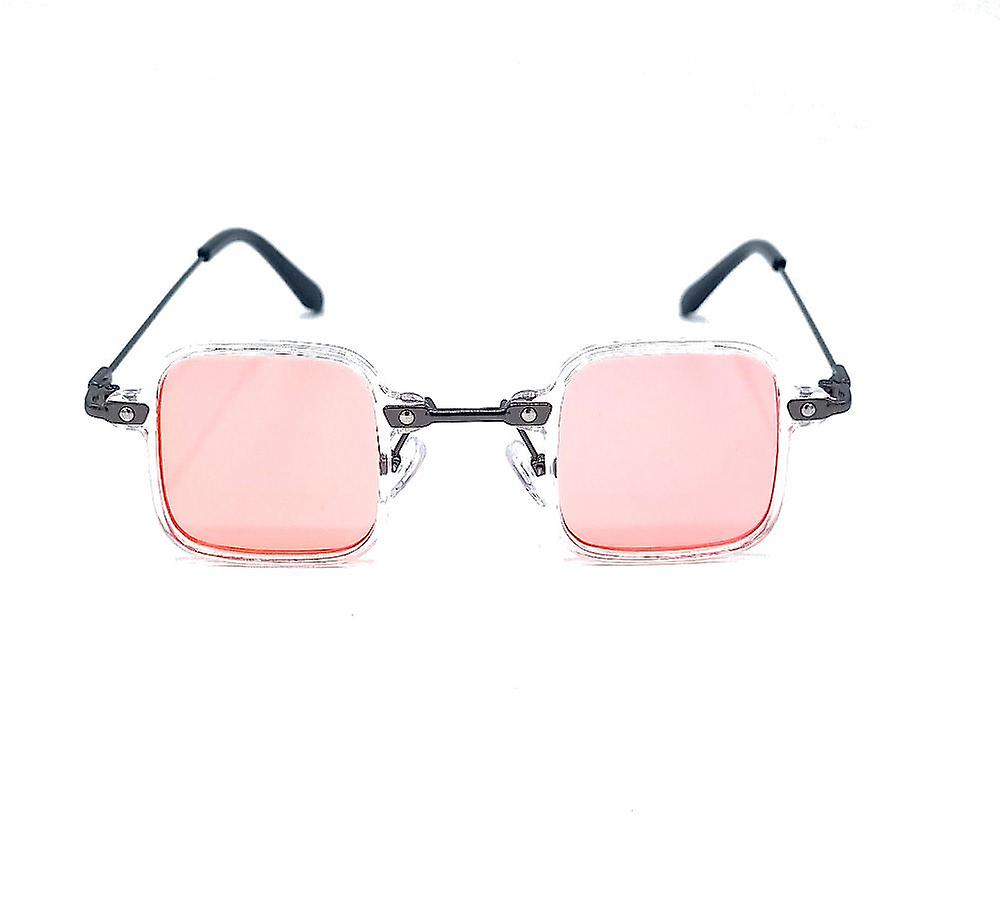 Square Sunglasses Tony S - Translucent/ Red 