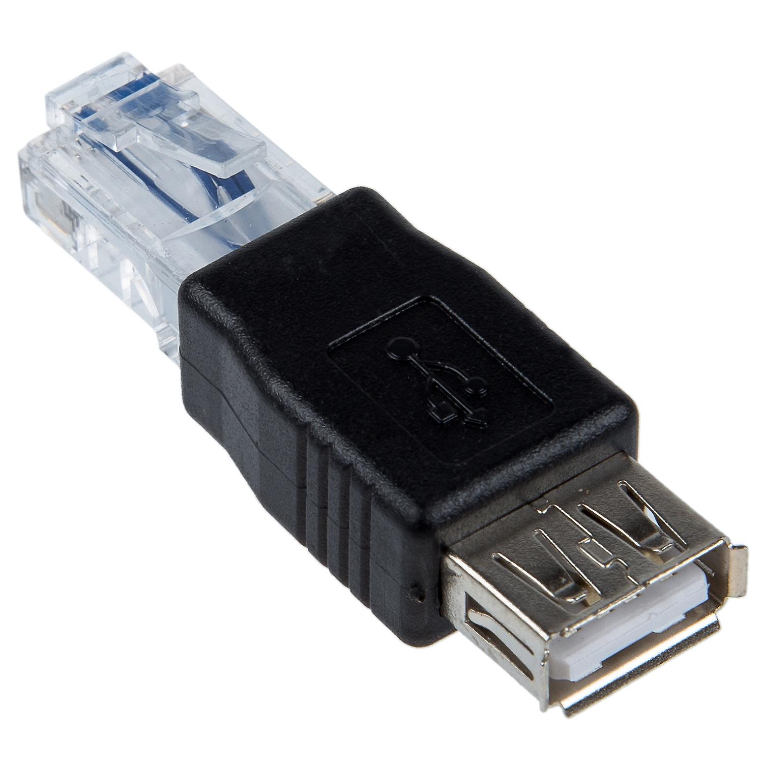 Naaras USB A - uros Ethernet RJ45 -sovitin Uusi