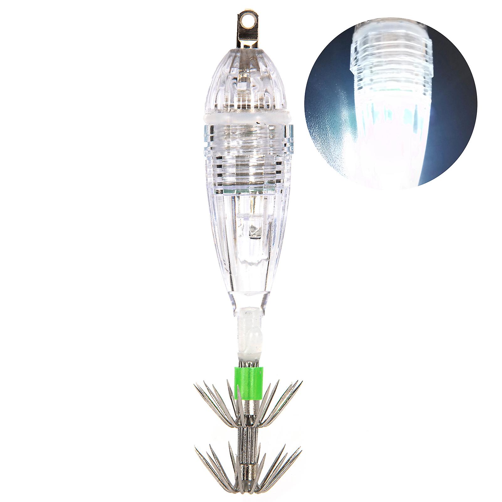 Waterproof Underwater Led Fishing Light Fish Lure Attracting Light Lamp With Squid Jig Hooks