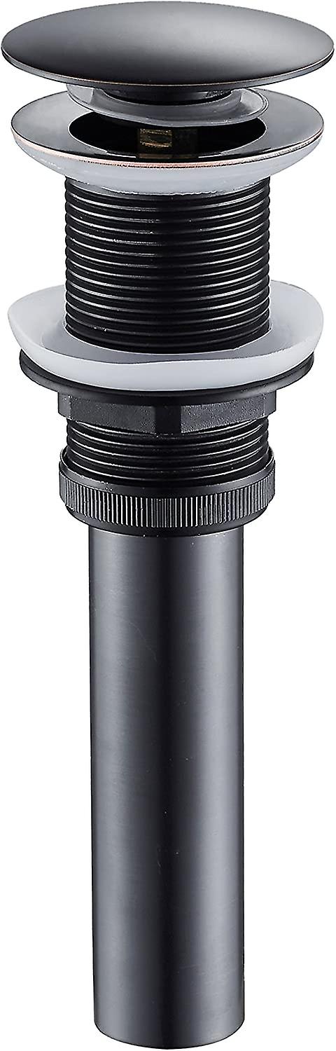 Pop Up Push Open Drain Stopper for Basin Sink Drain Valve Bathroom，Black，22.5*6.6cm