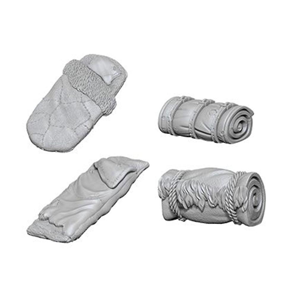 Wizkids Deep Cuts Unpainted Scenery Miniatures Bedrolls Ages Eight Years and Up