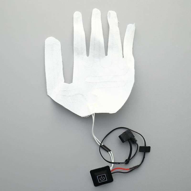Usb Heated Gloves Winter Warm Five-finger Gloves Heating Pad Electric Heating