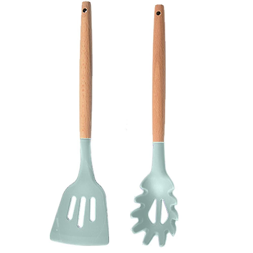 2 Pcs Non-stick Silicone Cooking Kitchen Utensils  Kitchen