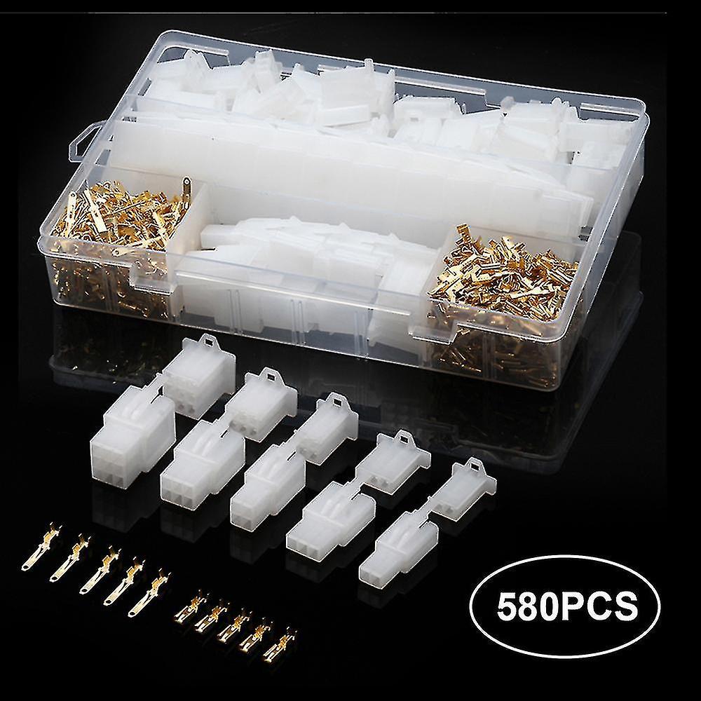 580pcs Car Moto 50sets Auto Electrical 2.8mm 2 3 4 6 9 Pin Wire Cable Connector Terminal Storage Box