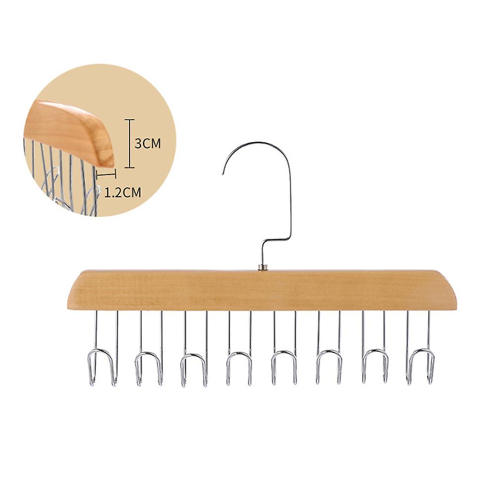 Anti Slip Multi Hook Coat Rack Rotatable Underwear Tie Drying Rack for Closet