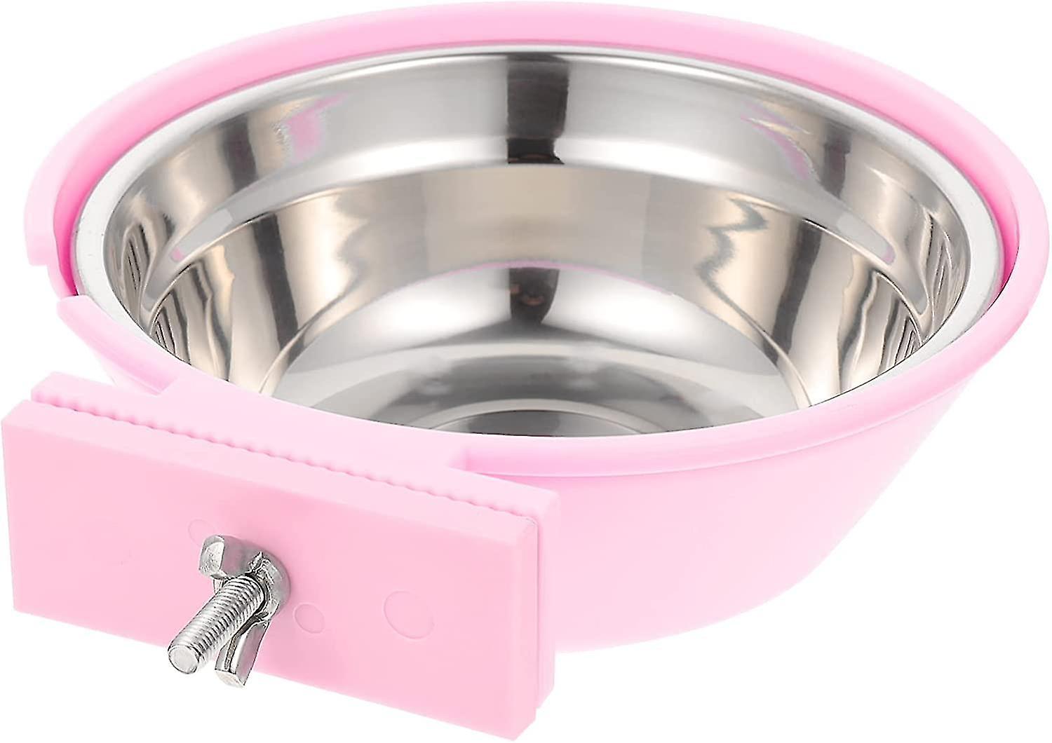 Dog Food Bowl Stainless Steel Puppy Food Container Pet Cracker Hanging Food Dispenser Cat Chiten Pup