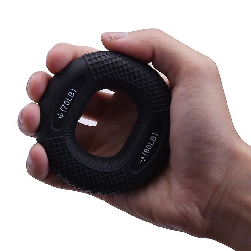 2PCS Adjustable Strength Gripper, Colour: 70 / 80LB（Black