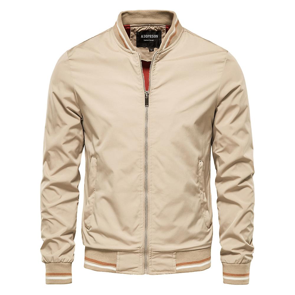 Solid Color Bomber Jacket Men Casual Slim Fit Baseball Mens Jackets New Autumn Fashion High Quality Jackets For Men