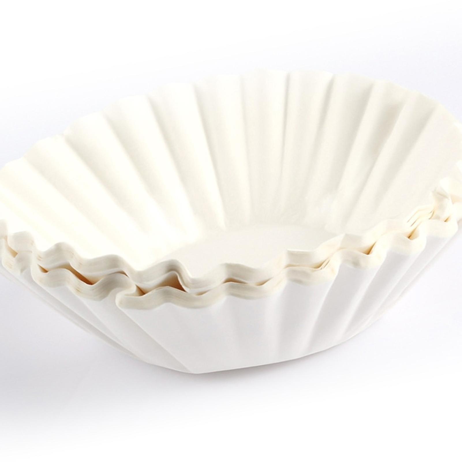Disposable Coffee Filter Set - Basket Coffee Filter Paper Replacement Accessory Kit for Coffee Makers (50 Sheet)