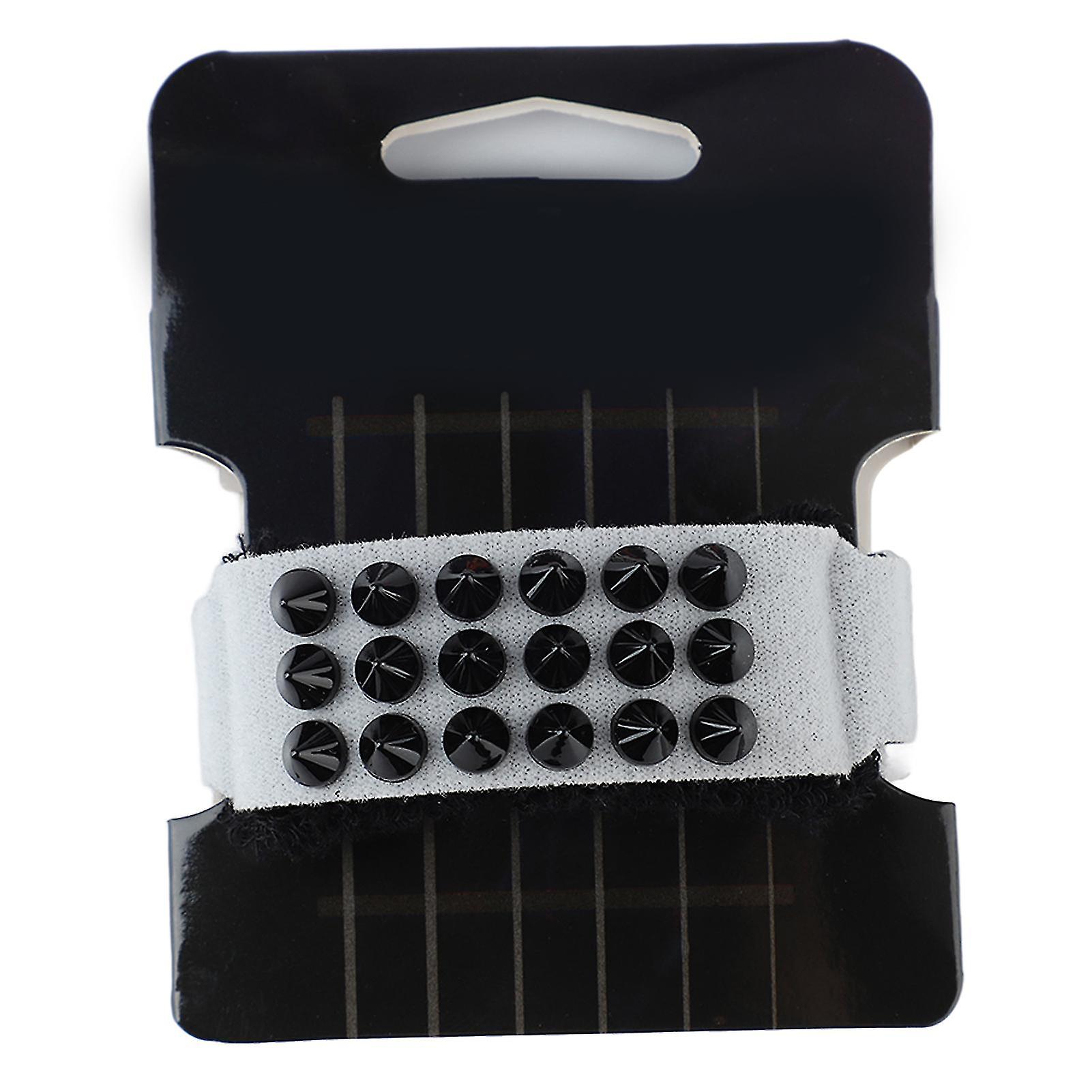 Guitar String Dampener Muter Pure Cotton Guitar Fretboard Wrap Electric Bass String Mute Band White (18cm/7.1in)