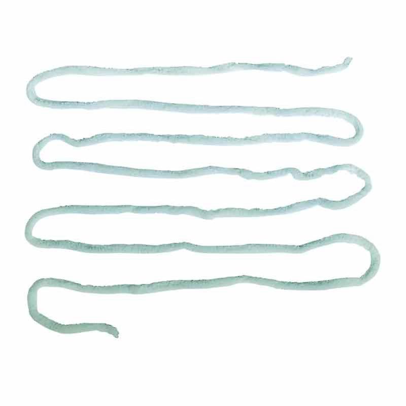 Polyester plush cord 3 m blue