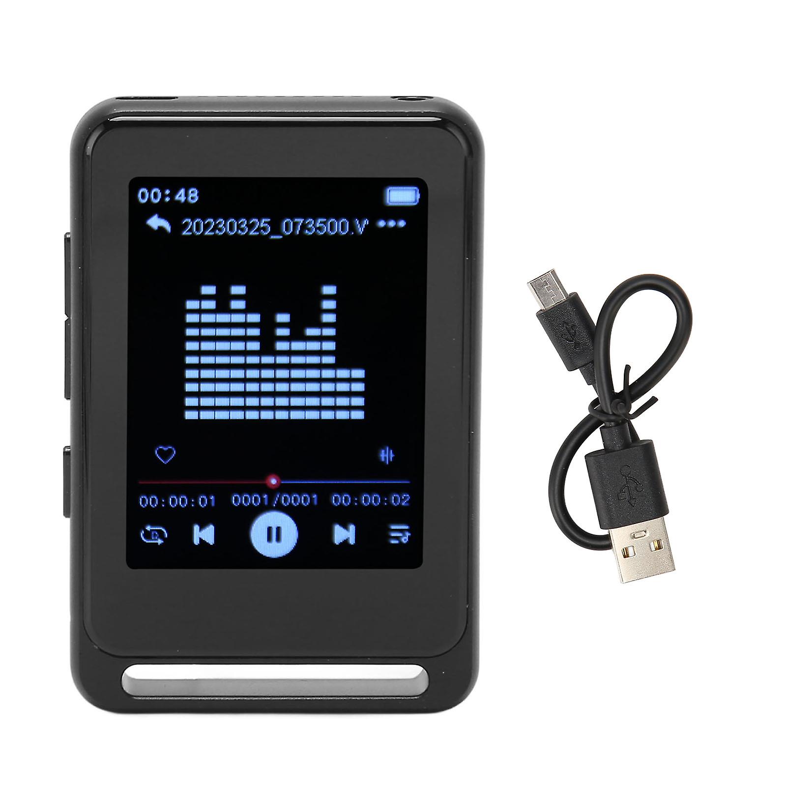 2.4 Inch Music Player Full Touch Scree Portable MP3 Player Bluetooth 5.0 High Definition MP3 Player for Sports Electronic Book 64GB