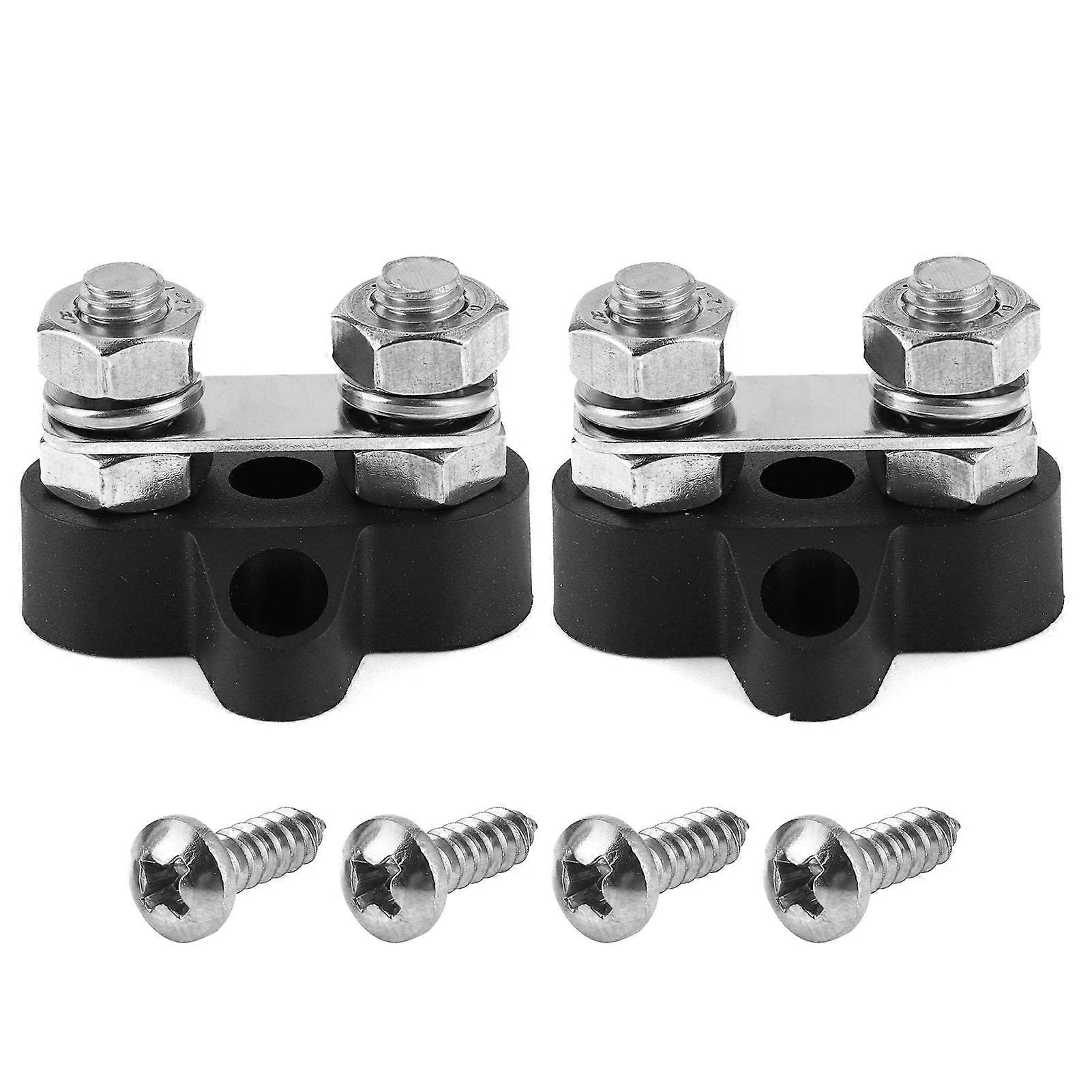 Terminal Stud, 2pcs 5/16in M8 Terminal Stud Wiring Junction Block Accessory for 12-48V Trucks RVs Boats