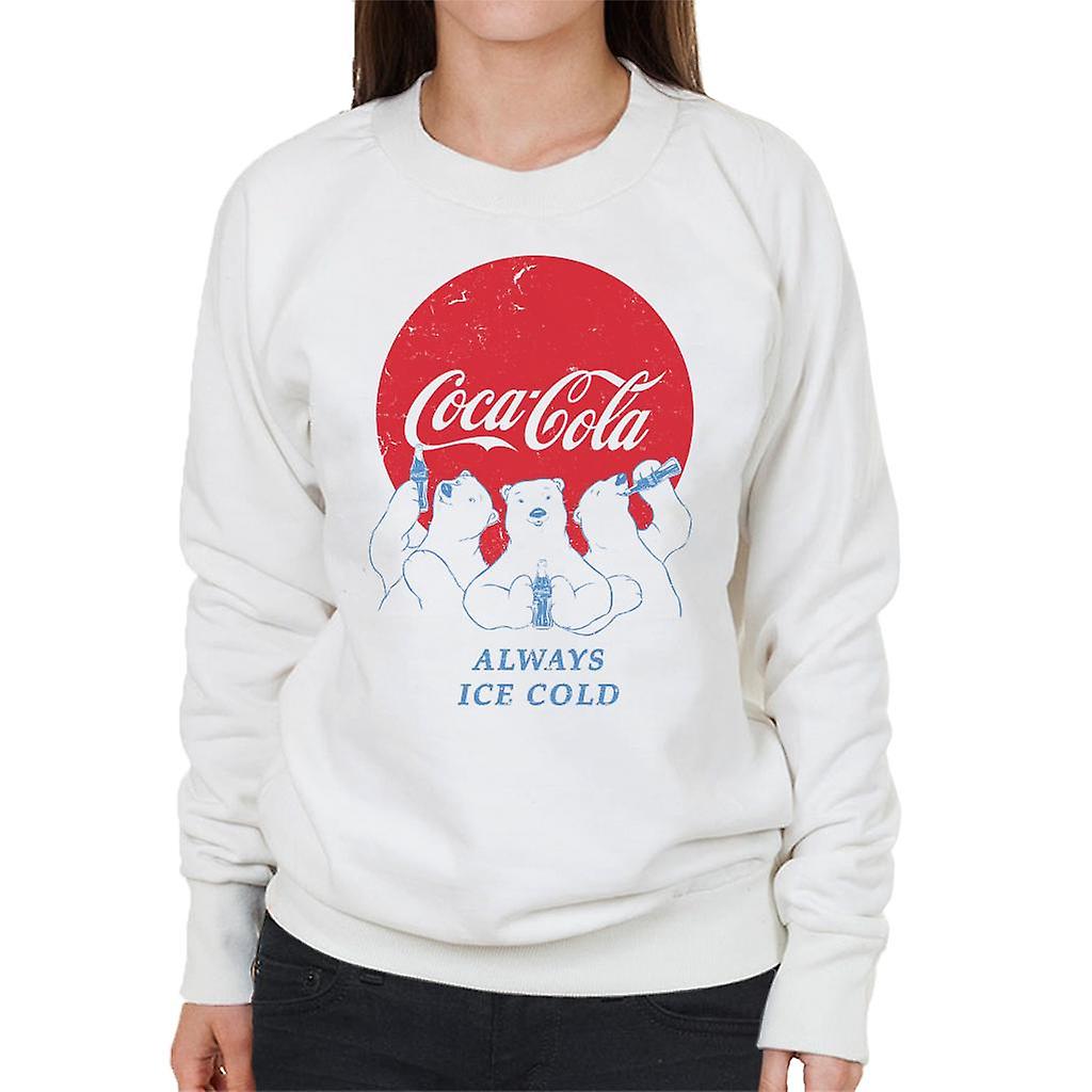Coca Cola Always Ice Cold Polar Bears Women's Sweatshirt