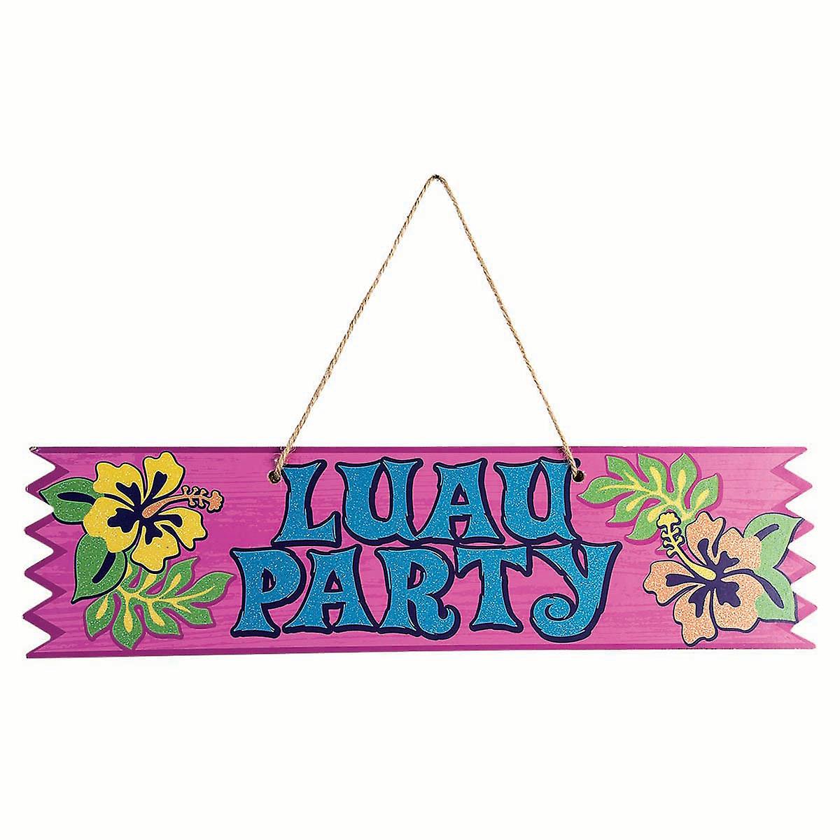 Luau Party Plaque X82791