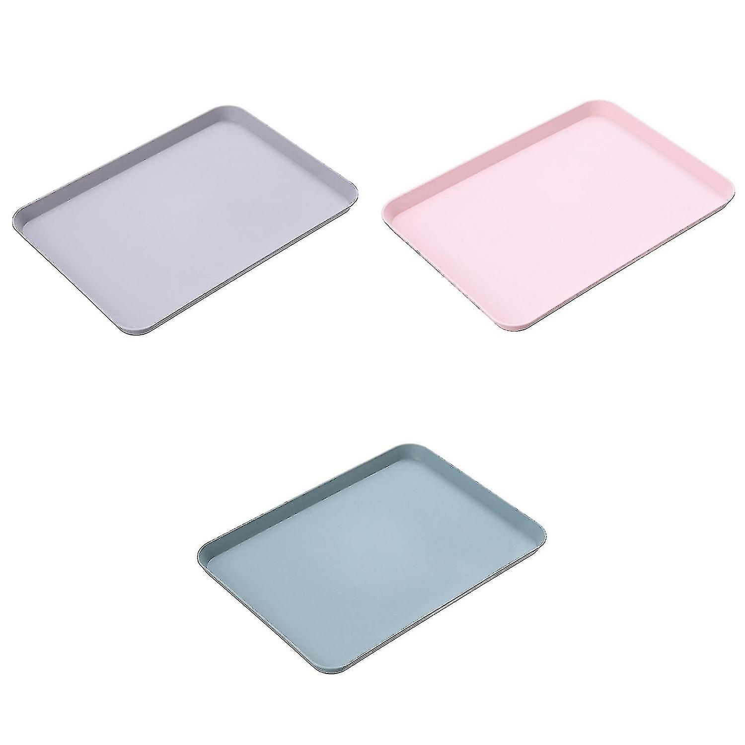 pack Nordic rectangular tea tray plastic tray home kitchen fruit dessert tray small size