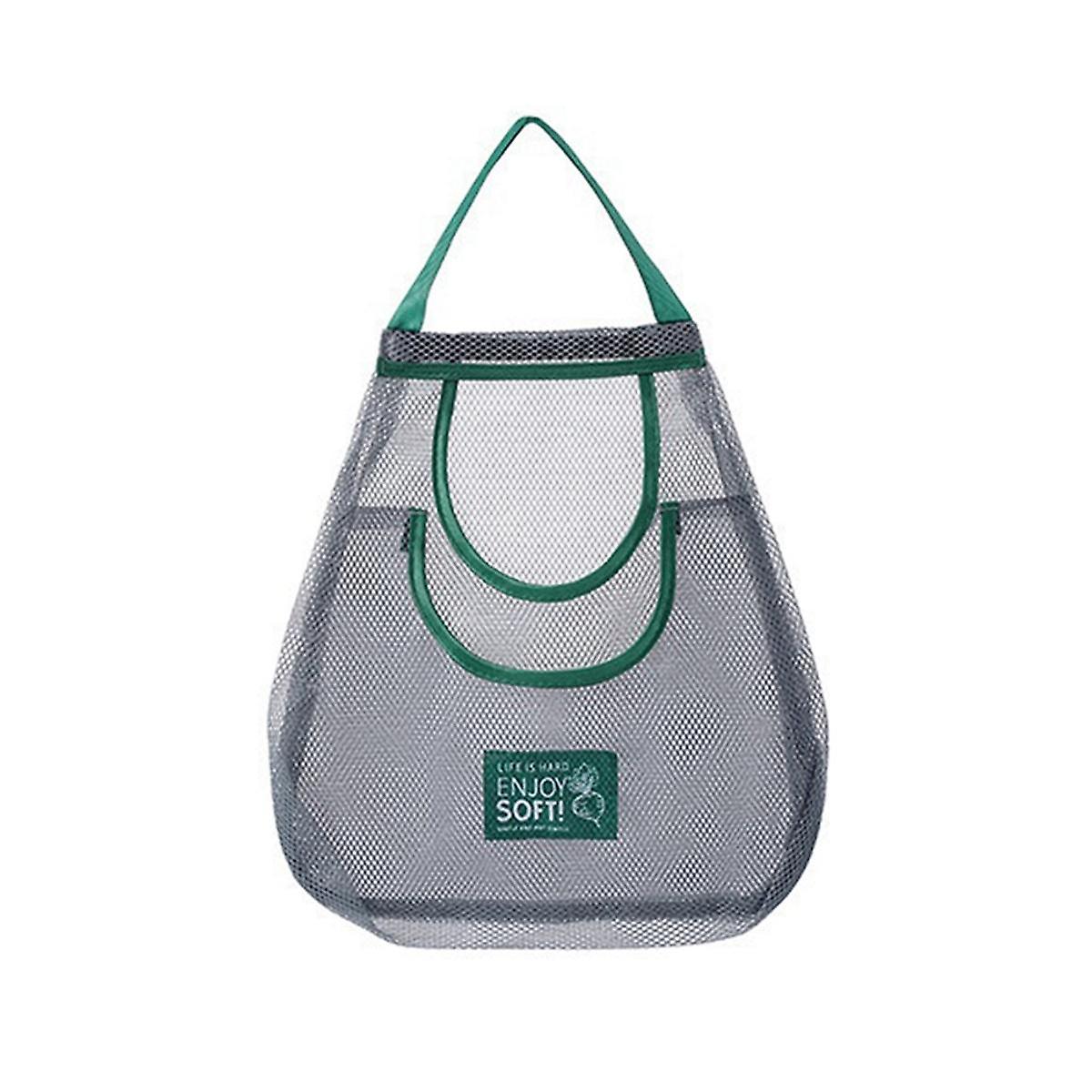 Reusable Kitchen Hanging Mesh Bag Large Capacity Home Fruit Vegetable Storage No.3