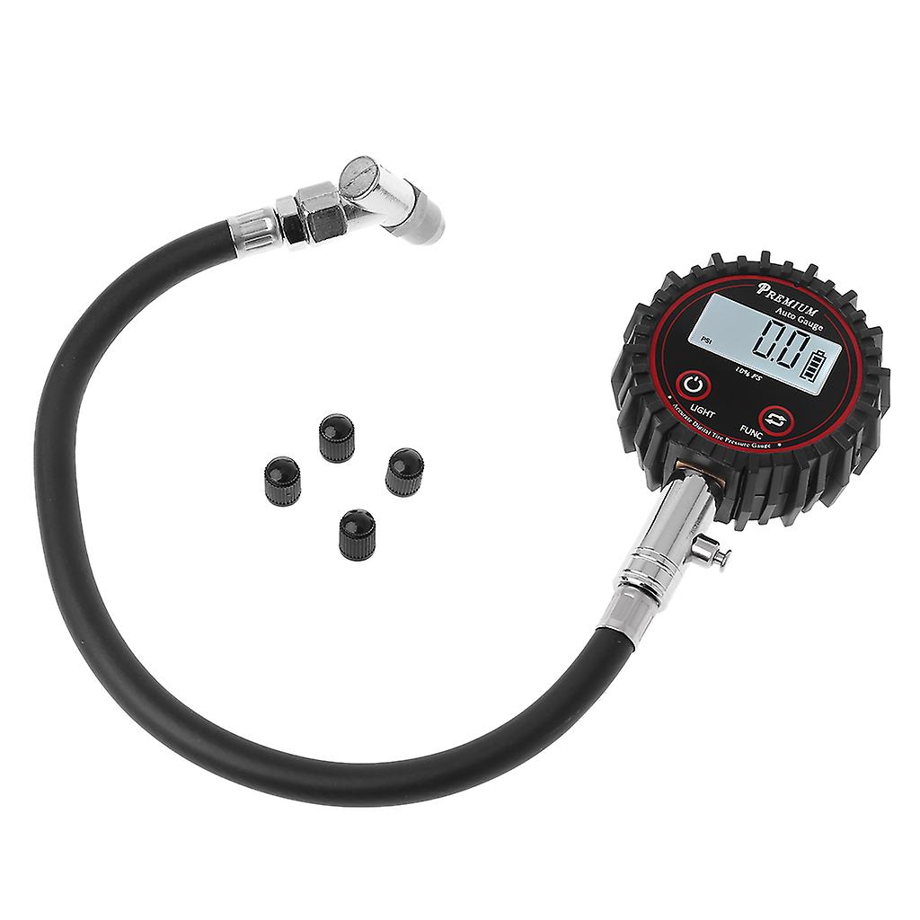 LCD Display Digital Tire Air Pressure Gauge 200 PSI High Accuracy Barometers