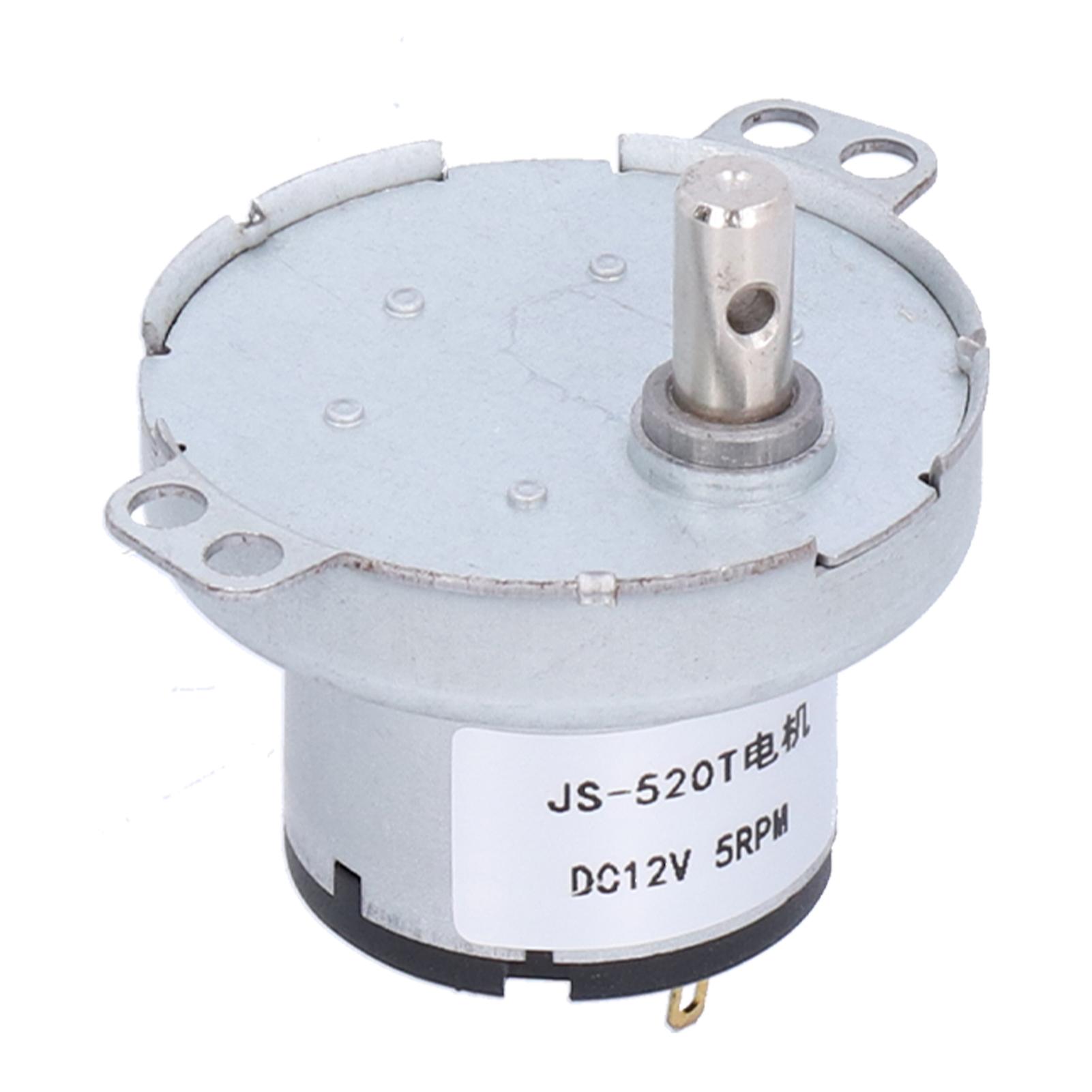 JS-520T DC 12V 5RPM Synchronous Gear Motor for Electronics