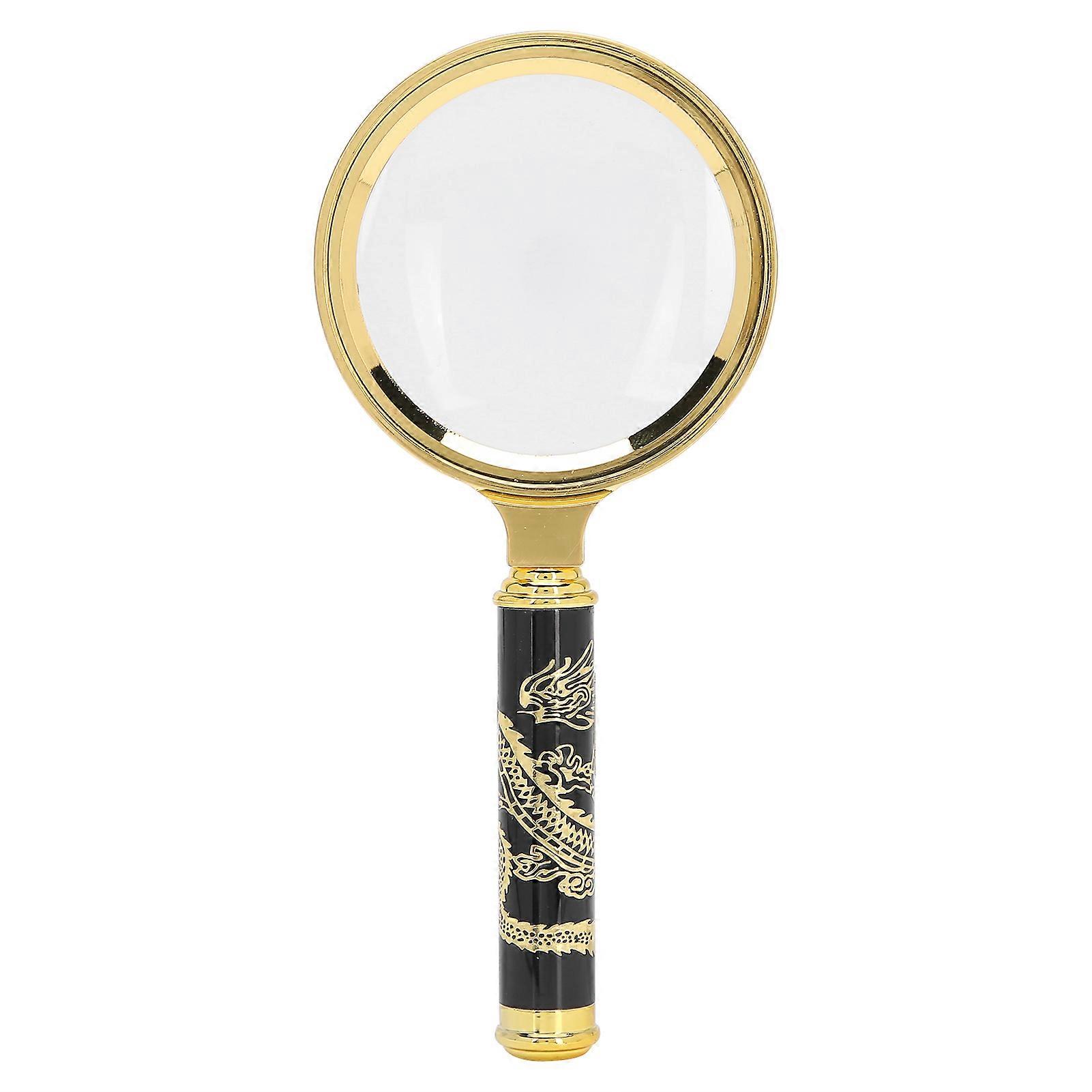 7x Magnifying Glass 70mm Vintage Handheld Magnifier For Reading Household Use