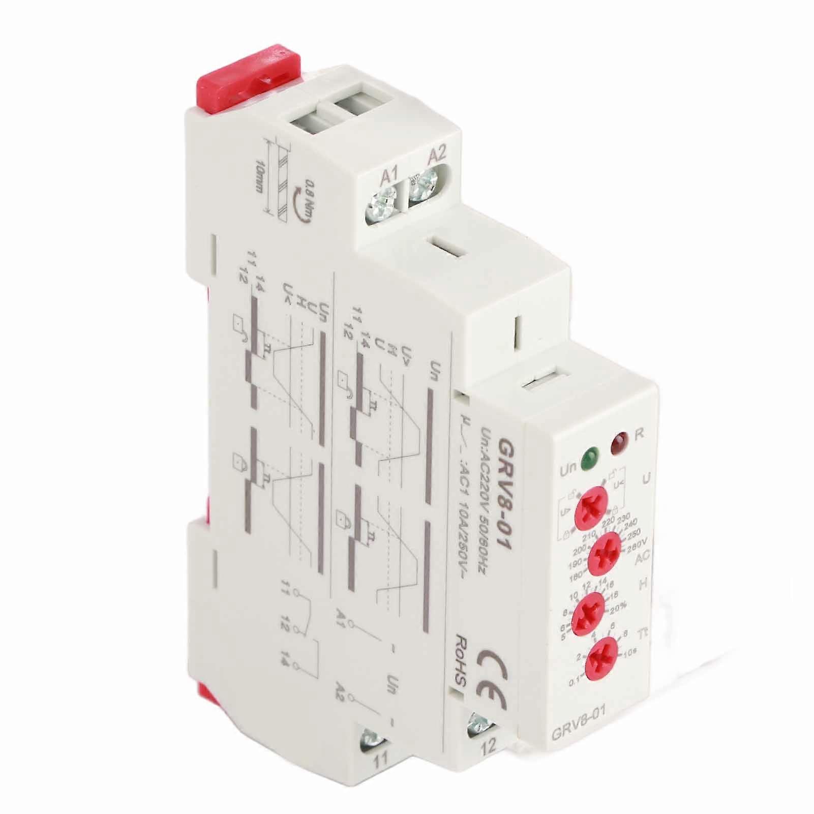 GRV8?01 Single Phase Voltage Control Monitoring Relay Over Voltage Protection (#1)