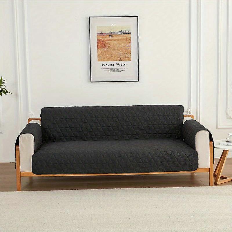 1pc Double-sided Waterproof Sofa Slipcover, Four Seasons Universal, Nordic Hexagonal Pattern Pet Sofa Cover, Furniture Protector For Bedroom Office Li