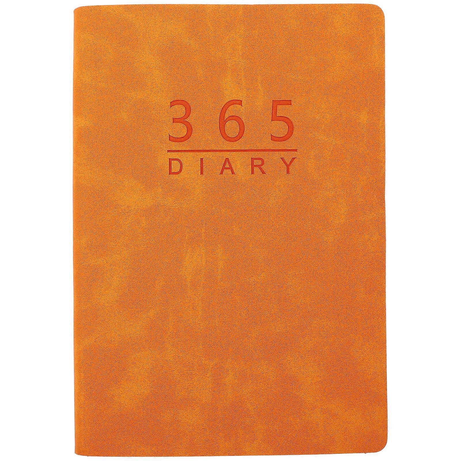 Agenda Daily Planner Time Management Students Planner Notepad Weekly Monthly Planner Orange